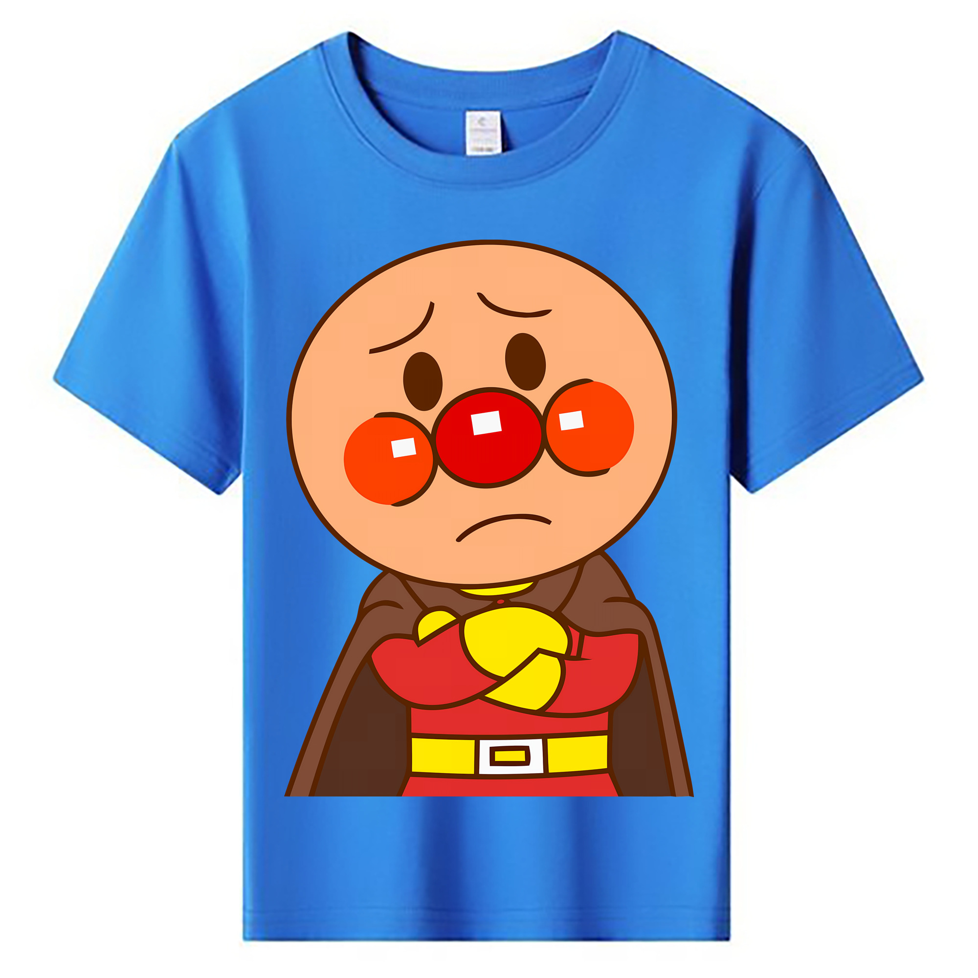 （画像用） アンパンマン Anpanman 綿100％キッズTシャツ（フロントプリント）